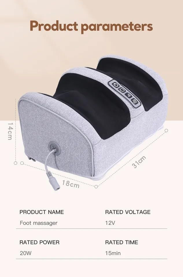 Adjustable intensity foot massage machine