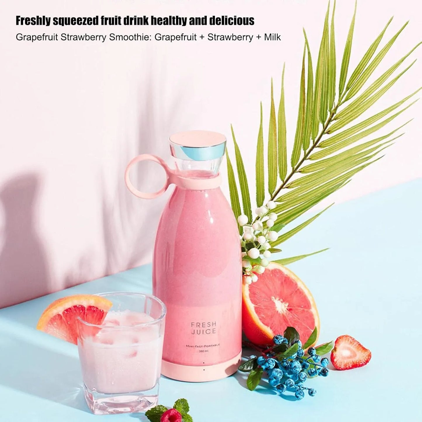 Wireless portable blender for smoothies and shakes