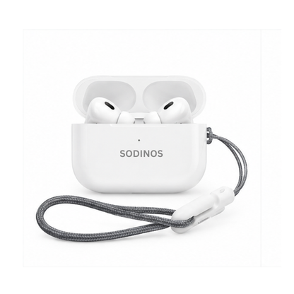 SODINOS Wireless Bluetooth Earbuds with ANC + ENC Noise Reduction | Ultra Portable EDC Earbuds with Lanyard Case