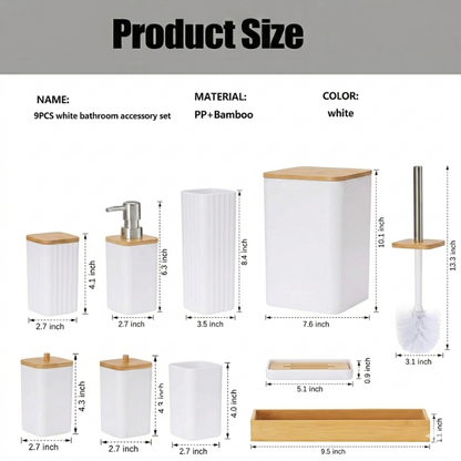 Modern Bathroom Organizer Kit