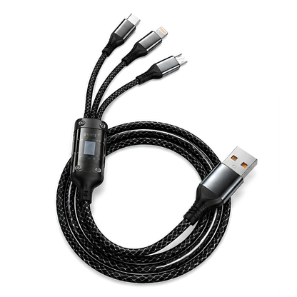 SODINOS FAST CHARGING CABLE ( 3 in 1 ) Premium Quality for android,iphone,ipad,earphone