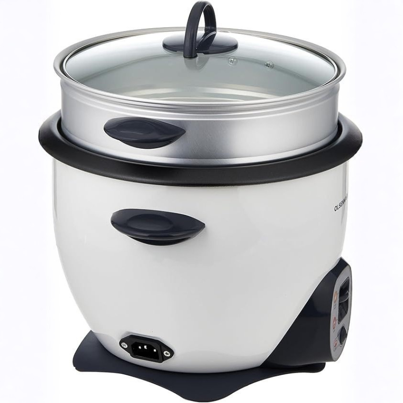 Electric Rice Cooker with Steamer