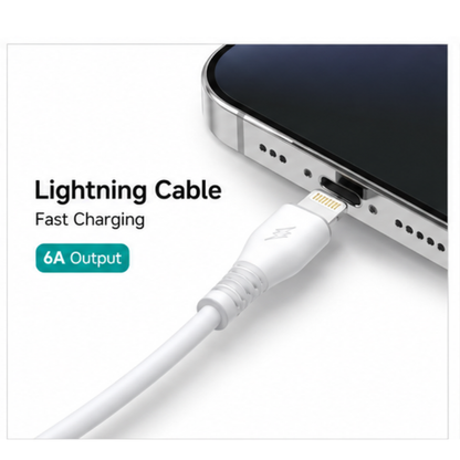 6A Fast Charging Lightning Cable – High-Speed Durable Charging & Data Sync Cable Iphone,Ipad