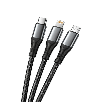SODINOS FAST CHARGING CABLE ( 3 in 1 ) Premium Quality for android,iphone,ipad,earphone