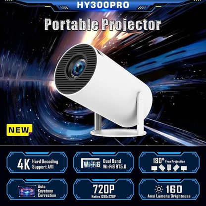 Mini Smart 4K Portable Projector