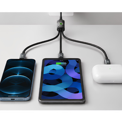 SODINOS FAST CHARGING CABLE ( 3 in 1 ) Premium Quality for android,iphone,ipad,earphone