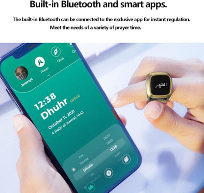 Smart Zikr Ring OLED Display