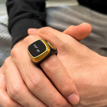 Smart Zikr Ring OLED Display