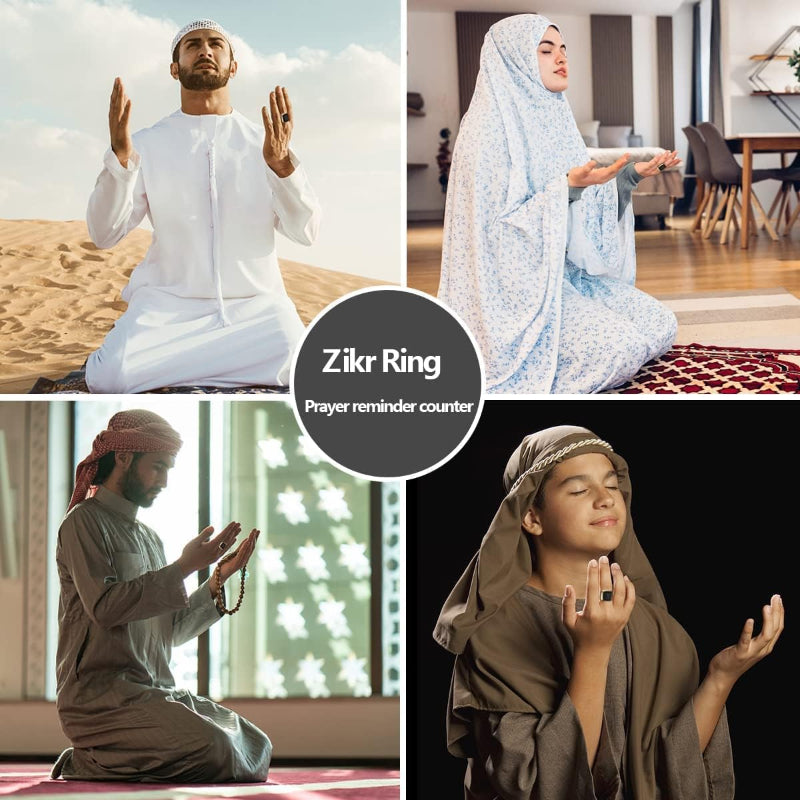 Smart Zikr Ring OLED Display