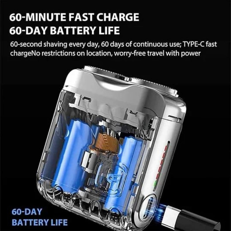 Dual-Head Waterproof Mini Shaver