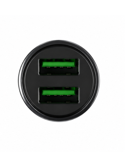 Dual USB Car Charger 2.4A Fast Charging Car Adapter for iPhone, Samsung & Android Devices