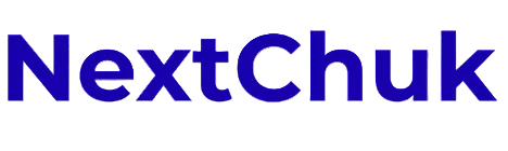 NextChuk logo in blue on a white background