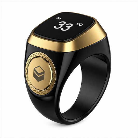 Smart Zikr Ring OLED Display