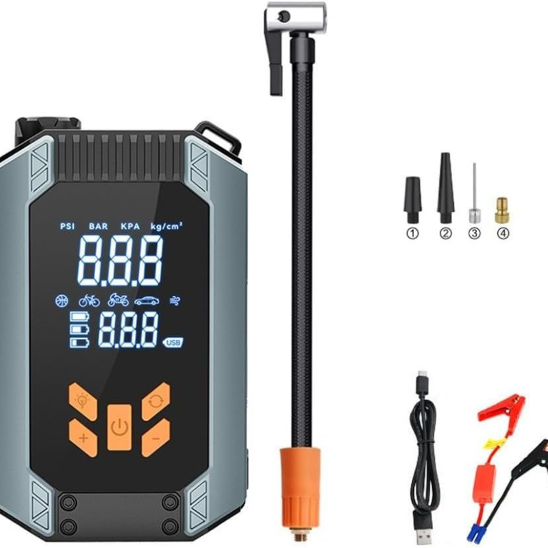 7200A Car Jump Starter Compressor