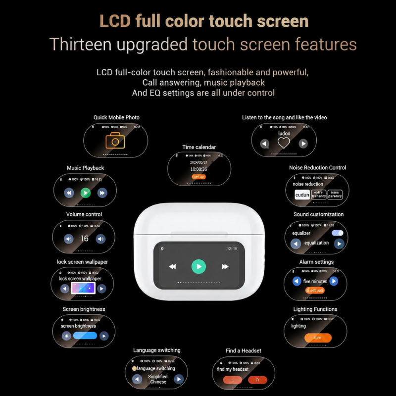 Smart Color Display Wireless Earphones
