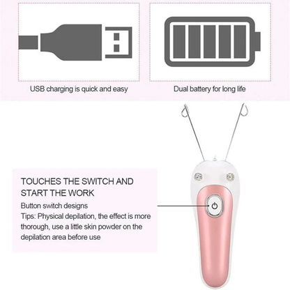 Electric Facial Hair Threading Device