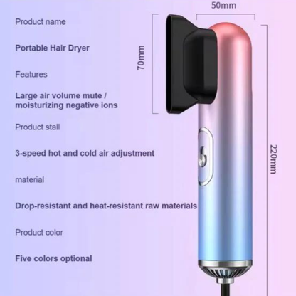 Portable Salon-Quality Blow Dryer