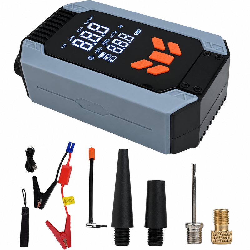 7200A Car Jump Starter Compressor