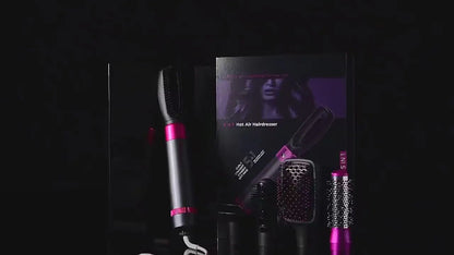 Hair styler with multiple attachments curling and straightening 