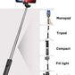 Extendable 100cm selfie stick for mobile photography 