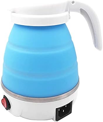 Foldable electric kettle blue and white UAE