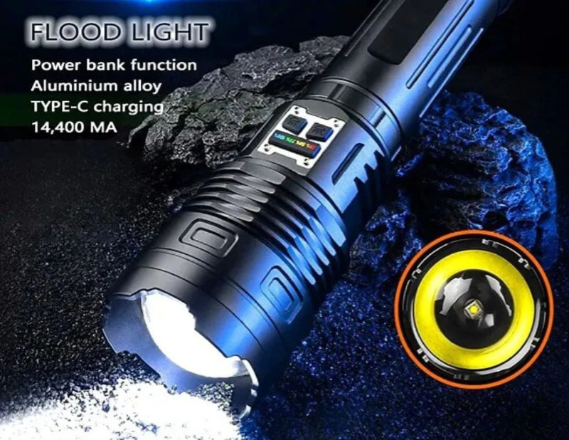 Rechargeable zoomable torch light outdoor use 