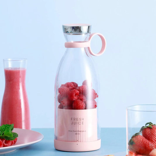 Portable juicer blender bottle transparent design UAE