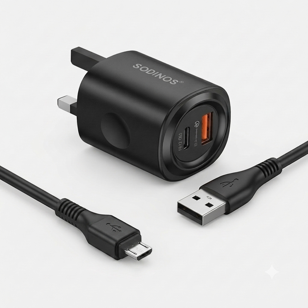 35W Fast Charger With USB (Compatible with Iphone 15 16 , Smasung galaxy , Xiaomi , Oneplus , Huawei )