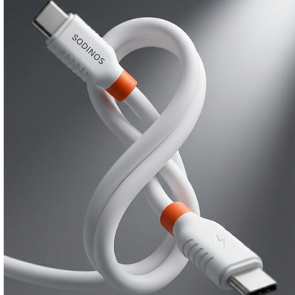 60W USB-C to USB-C Fast Charging Cable 1M – High Speed Data Sync, Durable Anti-Tangle Power Cable