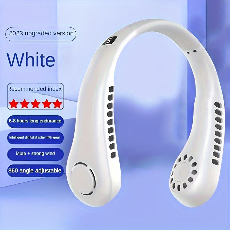 Vaneless neck hanging fan portable bladeless cooling device UAE