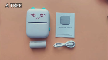 Mini Smart Pocket Inkless Thermal Printer Wireless  for Labels, Receipts, Photos, Notes.