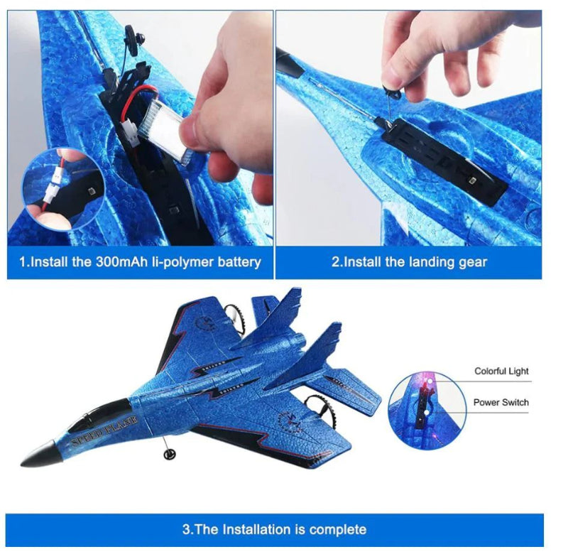 Rechargeable battery RC airplane toy for kids 