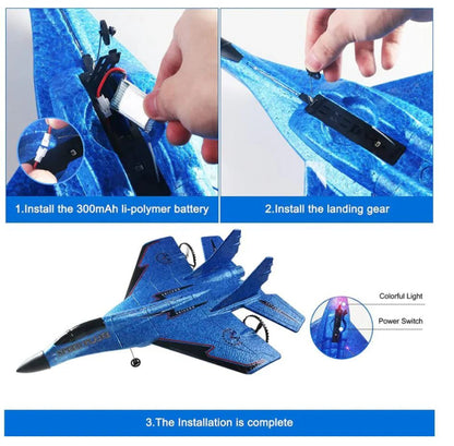 Rechargeable battery RC airplane toy for kids 
