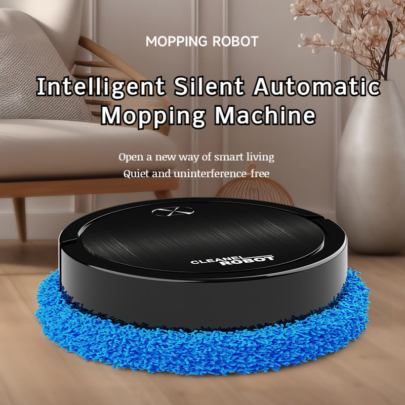 Automatic robot vacuum cleaner sweeping vacuuming and mopping floors