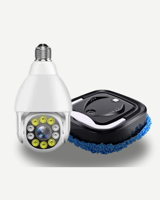 Smart home combo with robot vacuum cleaner and HD security camera in UAE