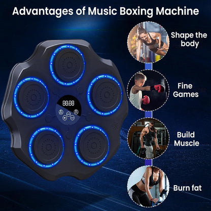 Smart punch trainer with Bluetooth music 