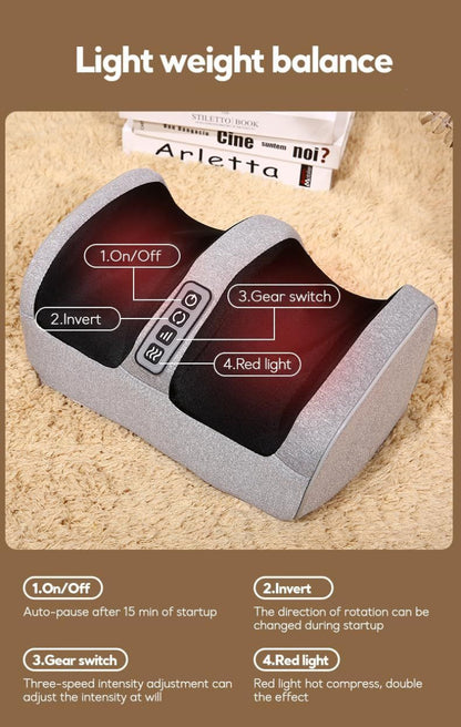 Vibration foot massager for stress relief 